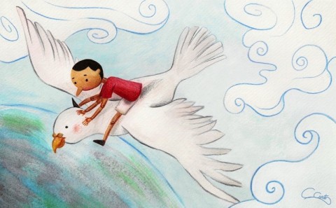 Pinocchio, Chapter 23: Carried by a Pigeon - Pinocchio - Free Audio Books Online Audiobooks in English