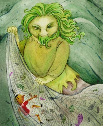 Pinocchio, Chapter 28: The Green Fisherman - Pinocchio - Free Audio Books Online Audiobooks in English